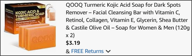 Qooq Turmeric Kojic Acid Soap at Checkout Qooq Turmeric Kojic Acid Soap at Checkout