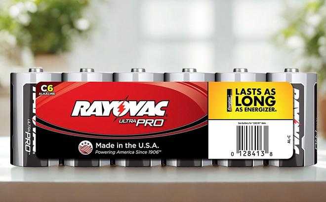 Rayovac C Batteries 6 Count