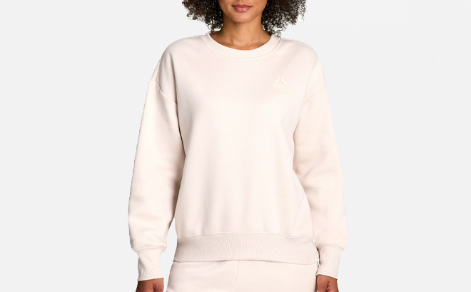 Reebok Womens Weekender Oversized Crewneck