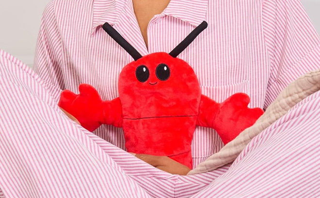 Relatable Menstruation Crustacean Lobster Heating Pad Plush Relatable Menstruation Crustacean Lobster Heating Pad Plush