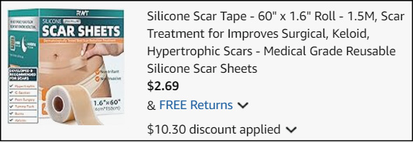 Silicone Scar Sheets Checkout