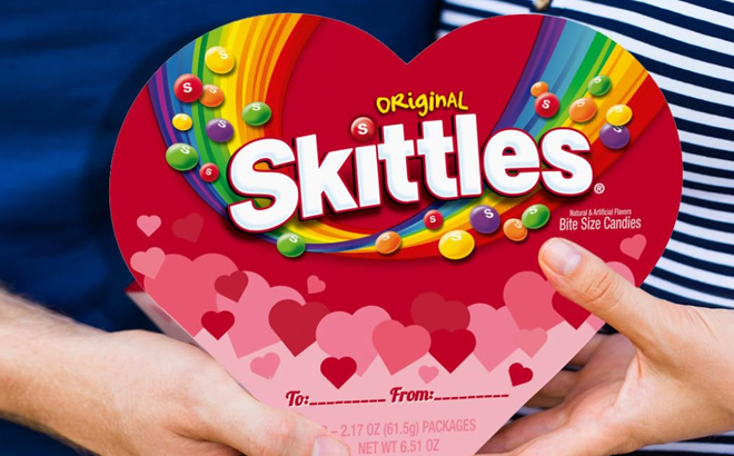 Skittles Heart Box