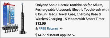 Sonic Electric Toothbrush Screenshot