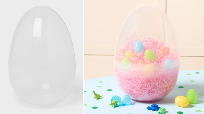 Spritz Clear Fillable Plastic Easter Egg Spritz Clear Fillable Plastic Easter Egg