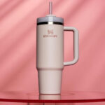 Stanley Quencher H2 0 Tumbler with Handle and Straw 30 oz in Rose Quartz