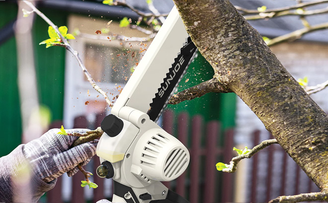Sun Joe Handheld 6 Inch Pruning Chain Saw