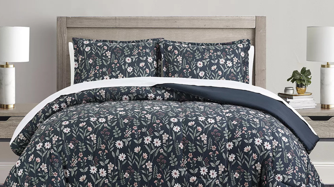 Sunham Macys Veronica Botanical 3 Piece Comforter Set