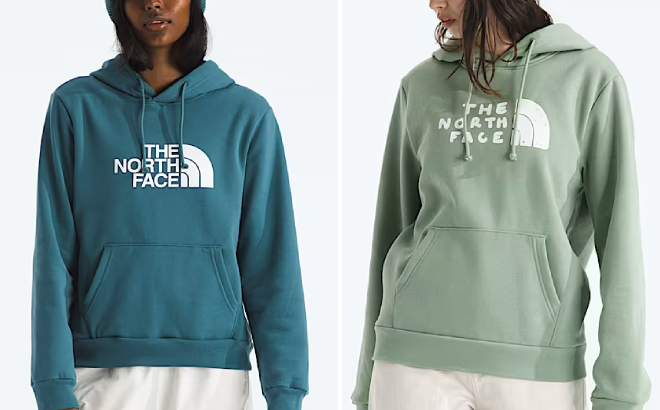 The North Face Womens Evolution Half Dome Regular Hoodie and Sketch Logo Half Dome Hoodie The North Face Womens Evolution Half Dome Regular Hoodie and Sketch Logo Half Dome Hoodie