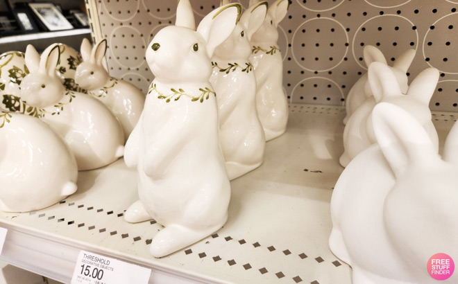Threshold Easter Painted Ceramic Standing Bunny