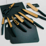 Thyme Table 20 Piece Knife Set in Green