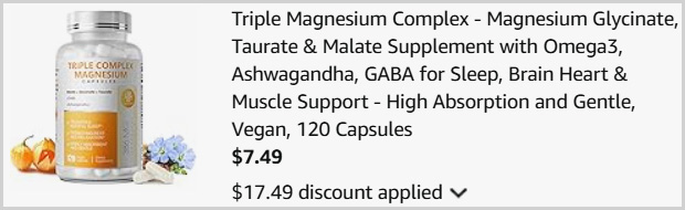 Triple Complex Magnesium 120 Capsules at Checkout