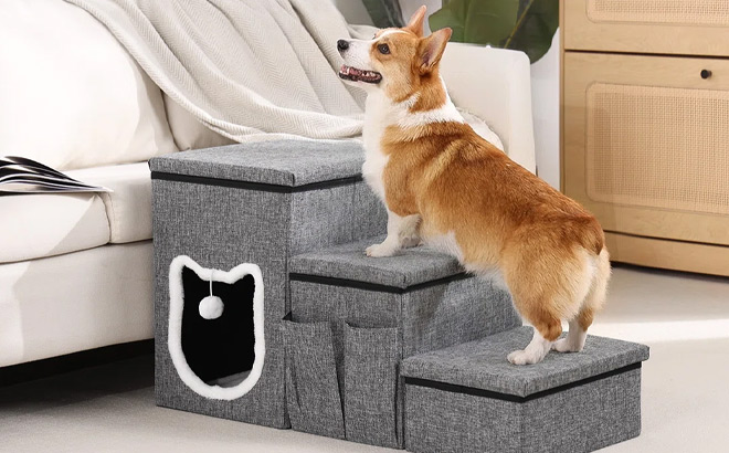 Tucker 3 Tier Dog Step with Storage Tucker 3 Tier Dog Step with Storage
