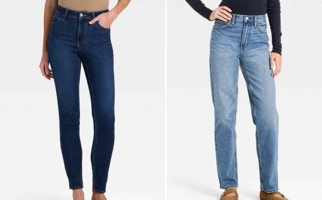Universal Thread Womens High Rise Skinny Jeans and Highest Rise Vintage Straight Jeans Universal Thread Womens High Rise Skinny Jeans and Highest Rise Vintage Straight Jeans