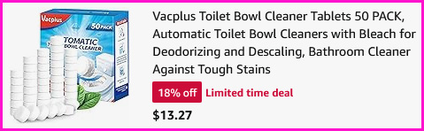 Vacplus Toilet Bowl Cleaner Tablets Checkout Screen