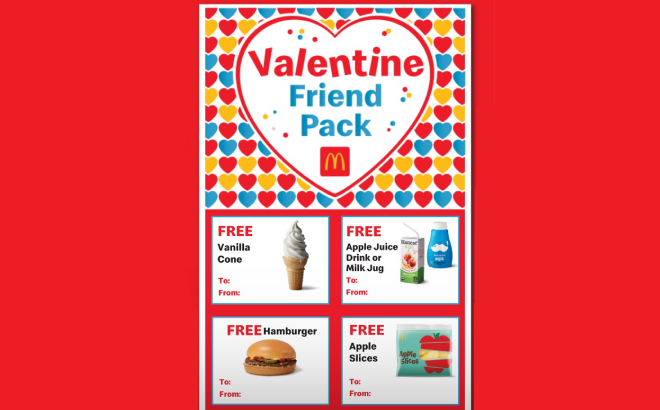 Valentine Friend Coupons Pack Inclusion