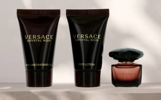 Versace Crystal Noir Perfume 3 Piece Set
