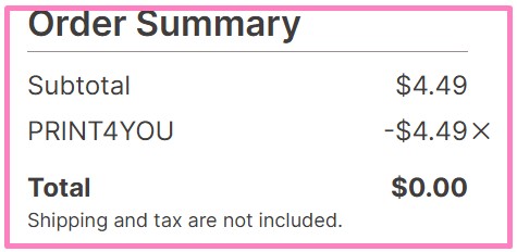 Walgreens Photo 8x10 Print Checkout Screenshot Walgreens Photo 8x10 Print Checkout Screenshot