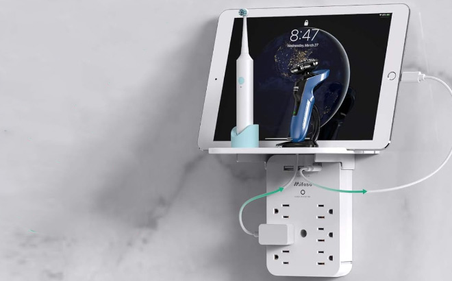 Wall Charger Surge Protector in Use