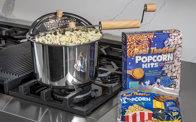 Whirley Pop Stainless Steel Popcorn Popper Kit
