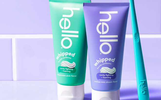 hello Whipped Fluoride Toothpastes