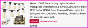 100FT Solar String Lights Checkout Screen 100FT Solar String Lights Checkout Screen