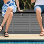 130 Gallon Resin Deck Box in Gray