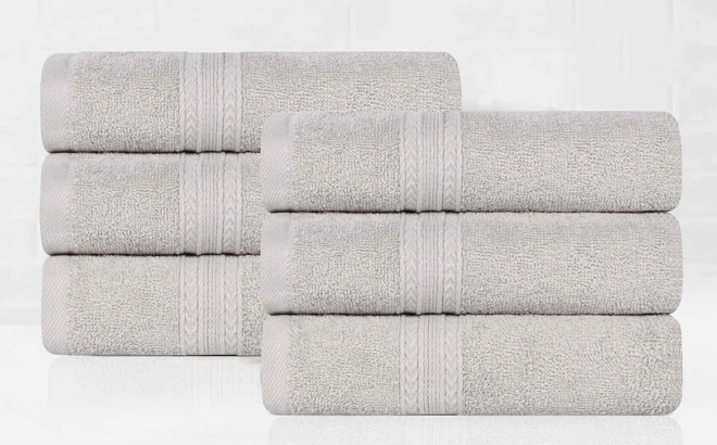 6 Piece Hand Towel Set
