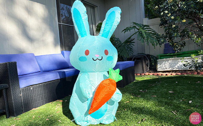 Airblown Blue Bunny