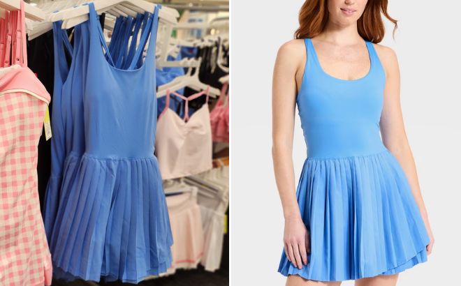 All In Motion Womens Pleated Active Dress