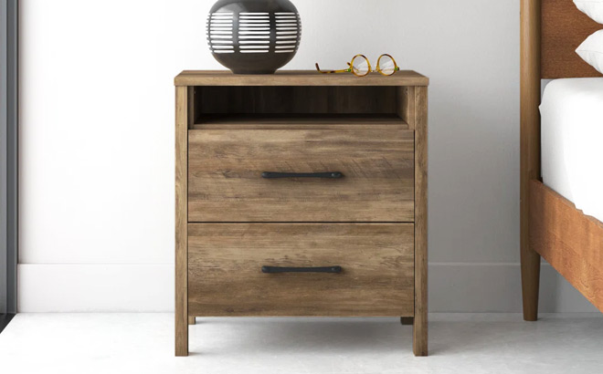Allysyn 22 7 Inch 2 Drawer Nightstand