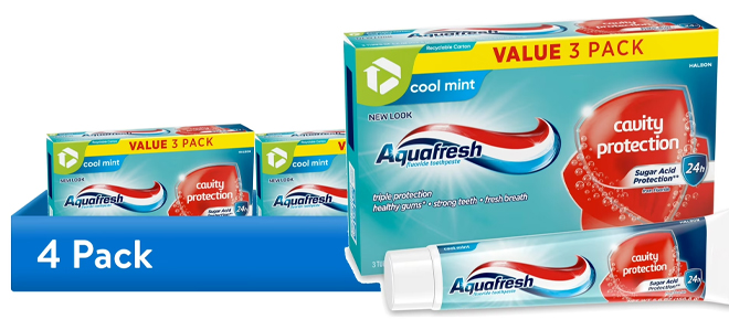 Aquafresh Cavity Protection Fluoride Toothpaste 12 Pack