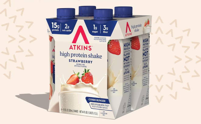 Atkins Strawberry Flavored Protein Shake