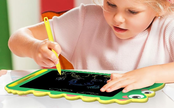 BKM LCD Writing Tablet in Use