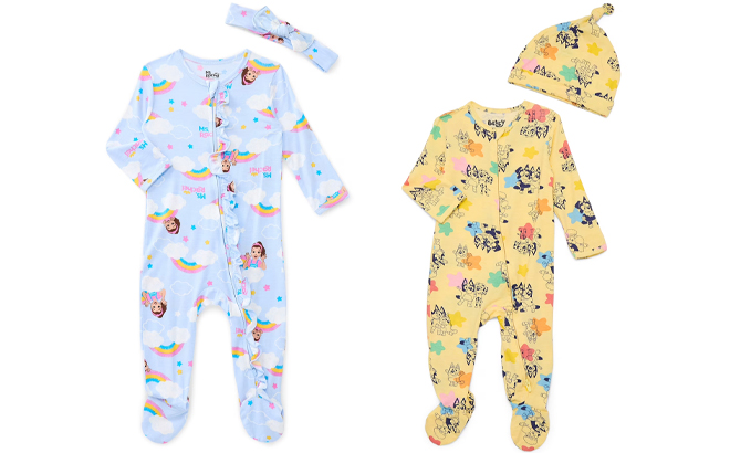 Baby Boys or Girls Viscose Sleep Footed One Piece with Hat Set Baby Boys or Girls Viscose Sleep Footed One Piece with Hat Set