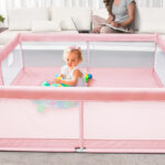 Babyeap Baby Playpen Large Play Yard Fence for Toddlers