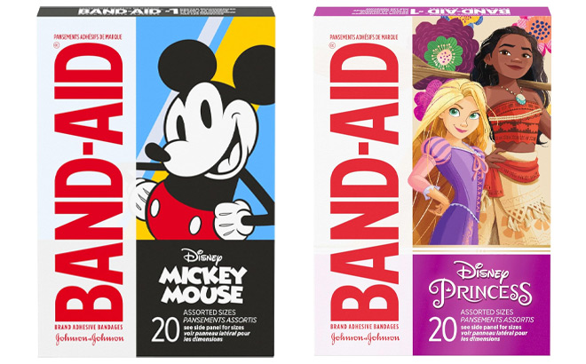 Band Aid Mickey Mouse Character Bandages 20 Count