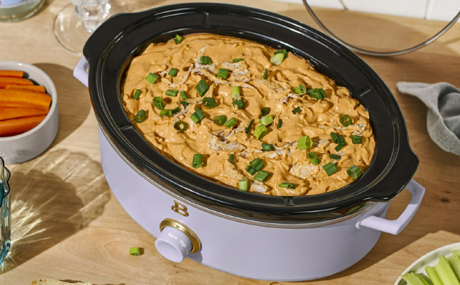 Beautiful by Drew Barrymore 2 5 Quart Dip and Serve Manual Slow Cooker 1