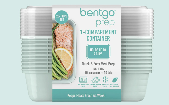 Bentgo Prep 20 Piece Reusable Meal Prep Containers Bentgo Prep 20 Piece Reusable Meal Prep Containers