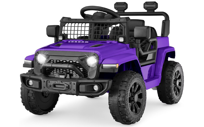 Best Choice Products 6V Kids Ride On Truck Car in Purple Color Best Choice Products 6V Kids Ride On Truck Car in Purple Color