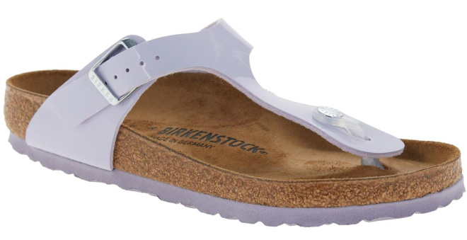 Birkenstock Gizeh Patent Birko Flor Thong Comfort Sandals