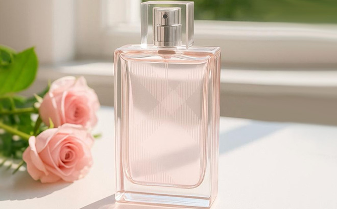 Burberry Brit Sheer Burberry EDT Spray on the Table