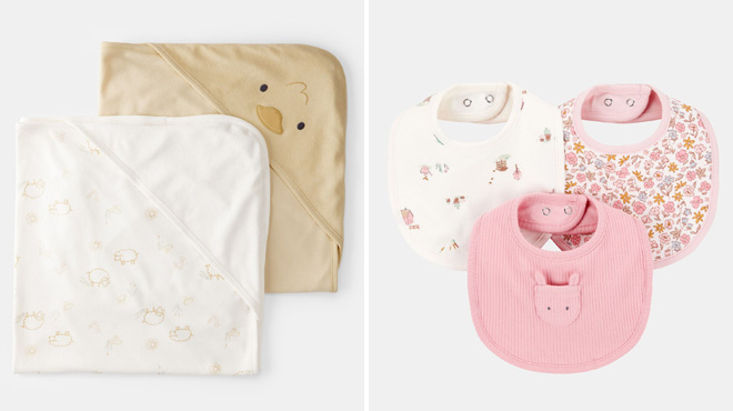 Carters Baby 2 Pack Hooded Towels