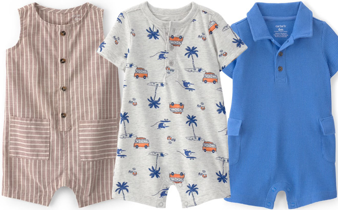 Carters Boys Rompers