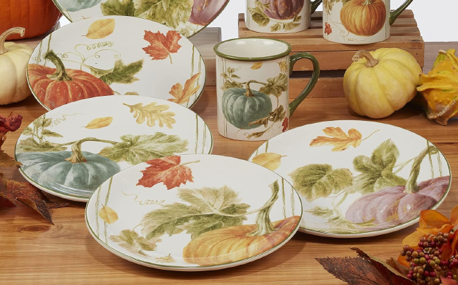Certified International Autumn Harvest Salad Dessert Plates Certified International Autumn Harvest Salad Dessert Plates