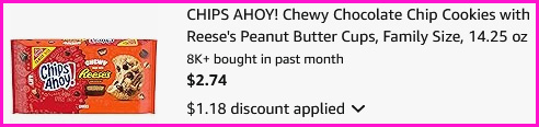 Chips Ahoy Chocolate Chip Cookies Checkout Screen Chips Ahoy Chocolate Chip Cookies Checkout Screen