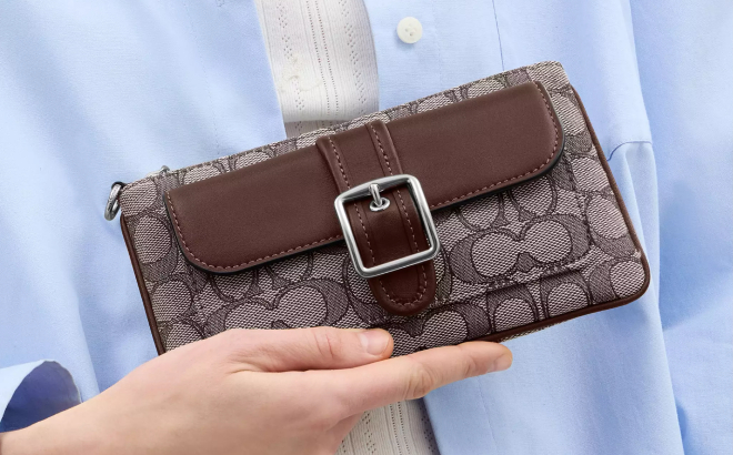 Coach Outlet Ashton Wristlet In Signature Jacquard