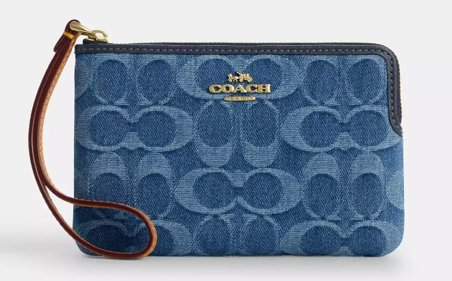 Coach Outlet Corner Zip Wristlet