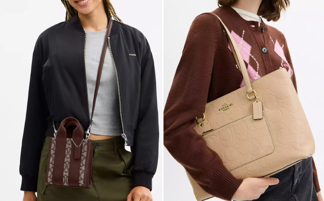 Coach Outlet Smith Mini Tote Bag In Signature Jacquard