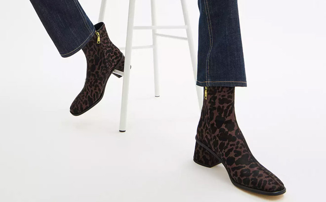 Coach Womens Gigi Bootie With Leopard Print Coach Womens Gigi Bootie With Leopard Print