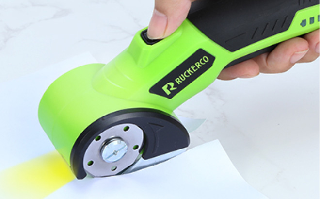 Cordless Electric Scissors In Use